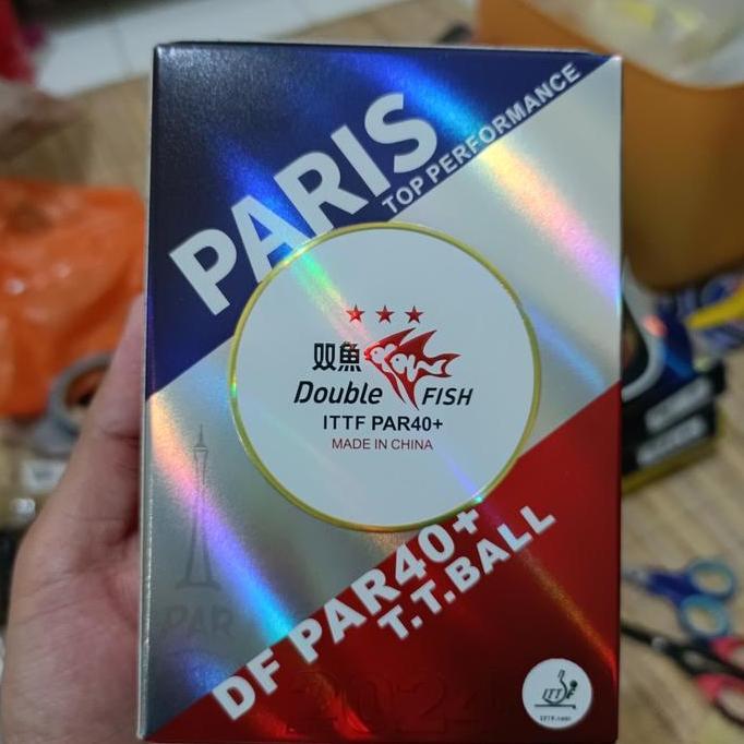 BOLA TENIS MEJA DOUBLEFISH PARIS ORIGINAL