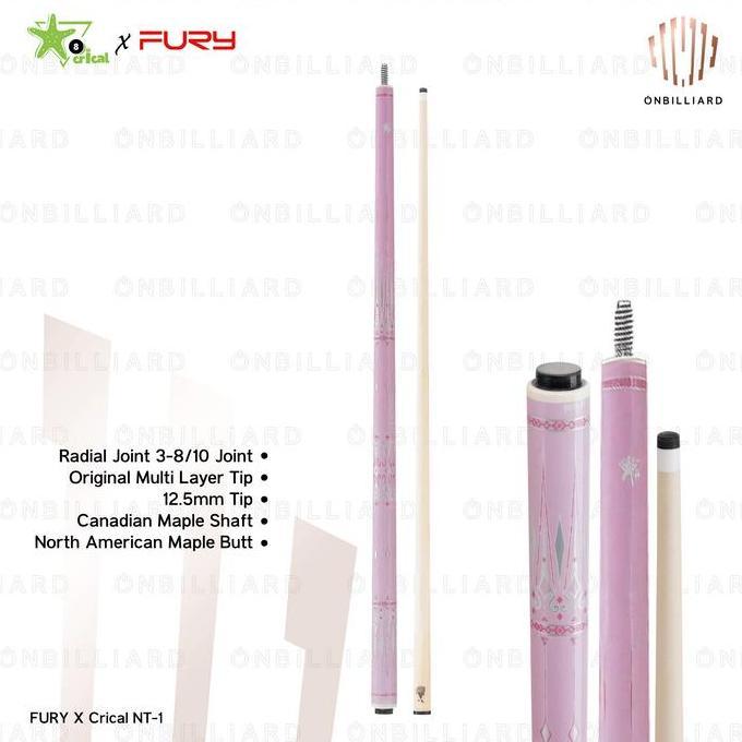 Grosir Fury X Crical Nt Series By Konllen Nt-1 Nt-2 Cue Stick Billiard