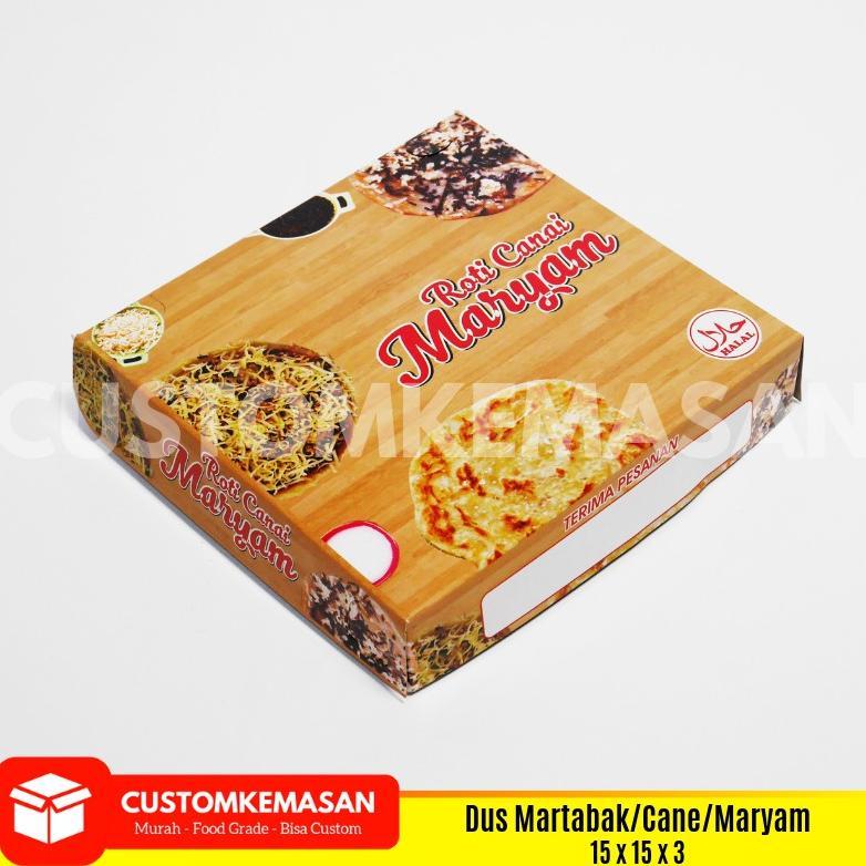 Dus Box Kemasan Roti Maryam, Kotak Roti Canai maryam, Kemasan Roti