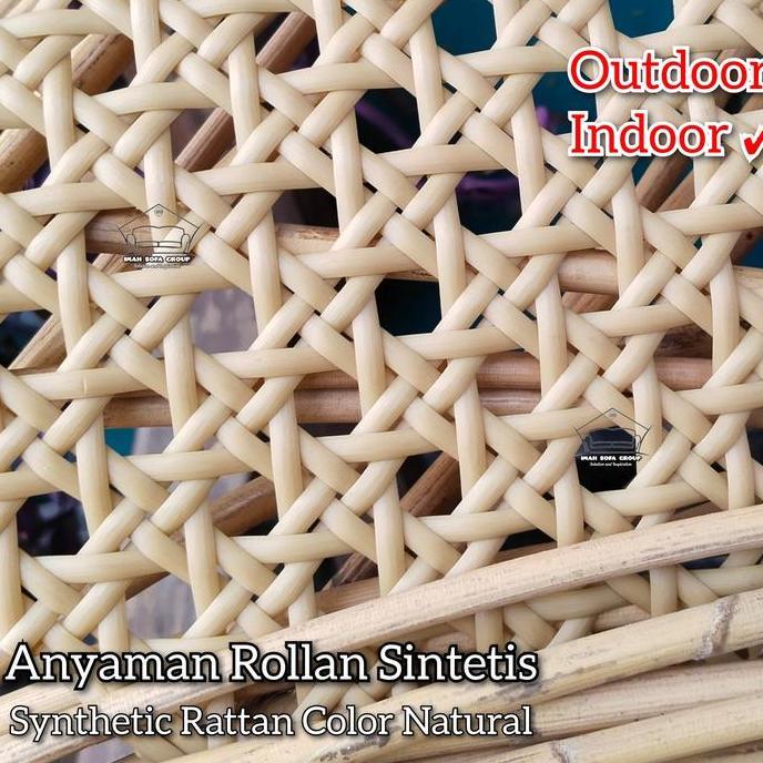 Webbing Lembaran Rotan Sintetis Anyaman Tanjung