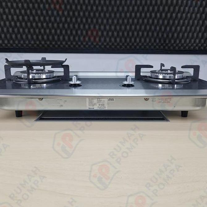 Kompor Tanam Stainless 2 Tungku Rinai RB 712 N (S)