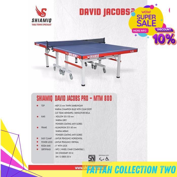 MEJA PINGPONG TENIS MEJA SHIAMIQ DAVID JACOBS PRO BY FATTASH COLLECTION TWO
