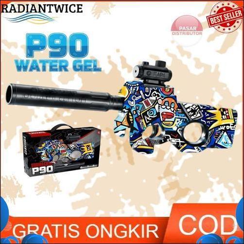 Unik Pasar Distributor Hero Sub Machine P90 Tsg-032 Mainan Tembakan P90 Elektrik Water Gel Blaster A