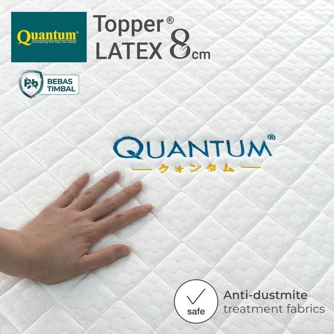Topper Kasur Quantum Latex 8cm | Natural Latex | Kasur Ergonomis