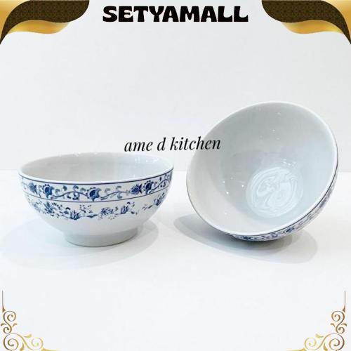 Termurah Mangkok Keramik Bunga Biru Oriental Siera