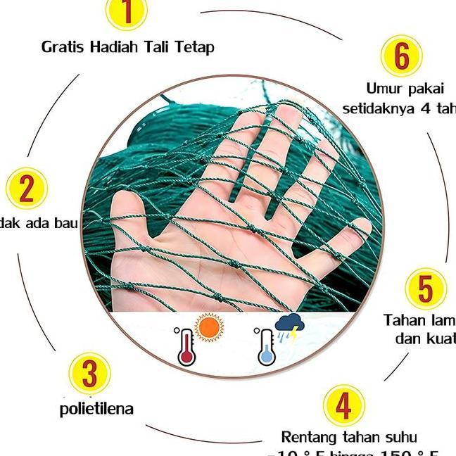 Tali Nilon Ter Jaring Ayam Jaring Pagar Ayam Jaring Pagar Lebar 25 Meter X Panjang 50 Meter Jaring K