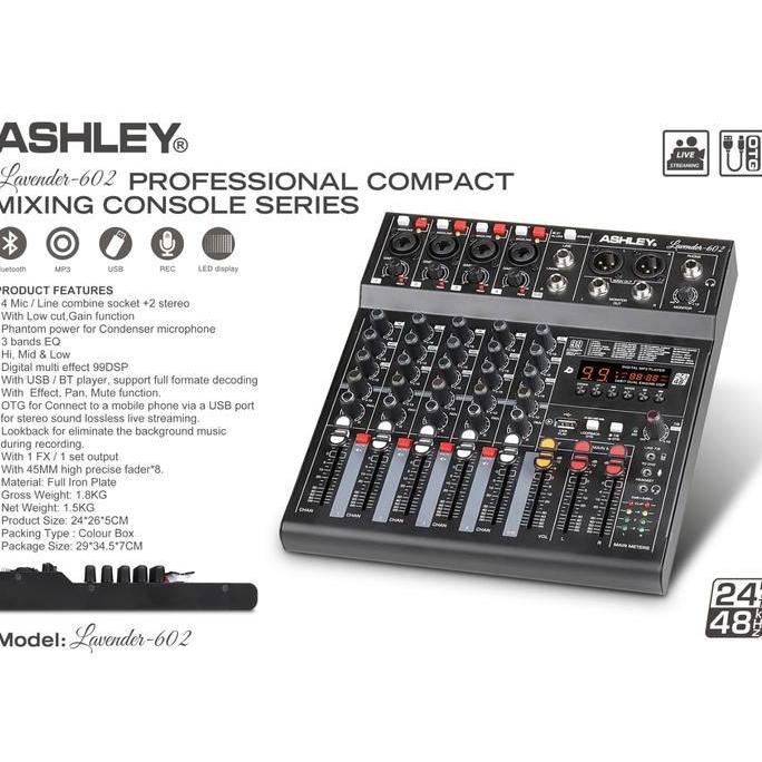 MIXER AUDIO ASHLEY LAVENDER602 LAVENDER 602