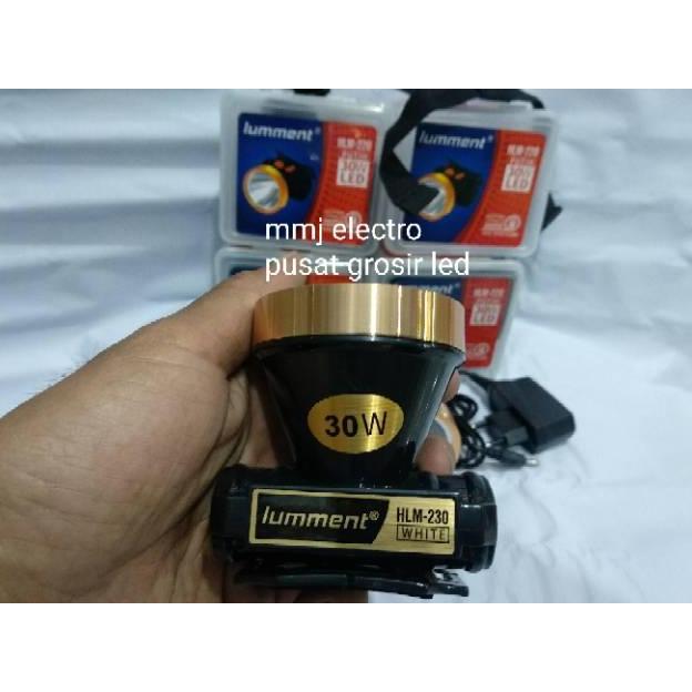 New- Senter Kepala 30 watt Lumment HLM 230 Headlamp putih