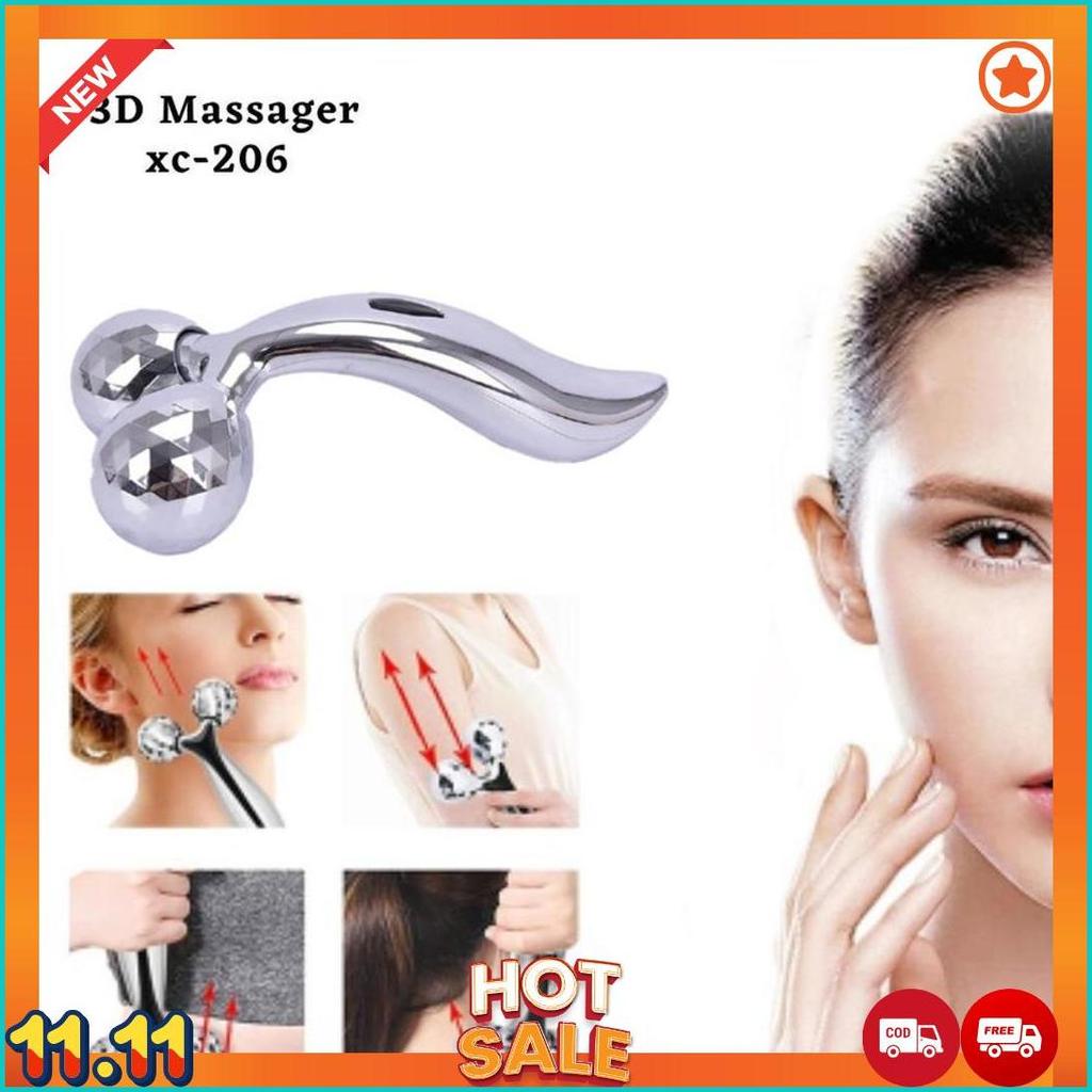 3D Roller Massager - Alat Pijat Wajah - V Shape Massager Cod  [A6]
