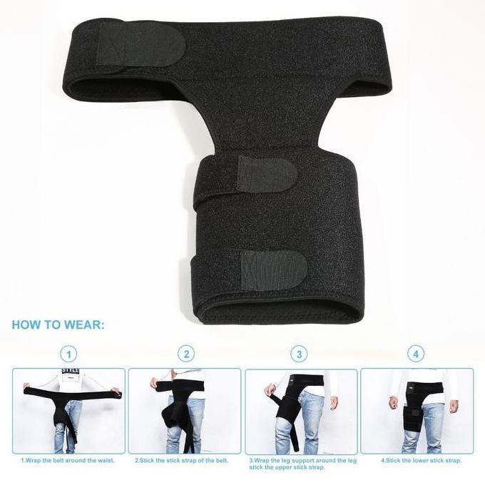 Deker Paha Thigh Brace Penyangga Paha Sciatica Pain Relief Hip Brace