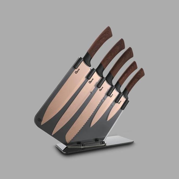 Grosir Pisau Dapur Oxone Ox-979 5 Pcs Rosegold Knife Set