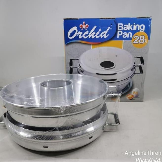 Baking Pan 8 Telur 28Cm Orchid Bakingpan 28Cm Alumunium