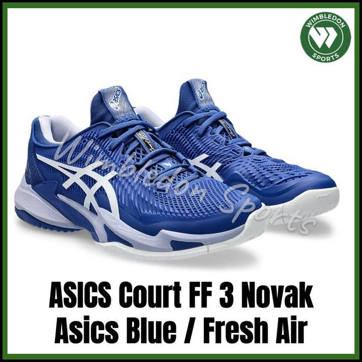 Sepatu ASICS COURT FF 3 NOVAK Asics Blue /Sepatu Tenis Asics Court FF3 best seller