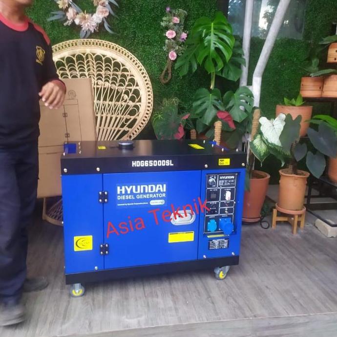 Terlaris Genset Silent 5000 Watt.. Hyundai Hdg6500Dsl