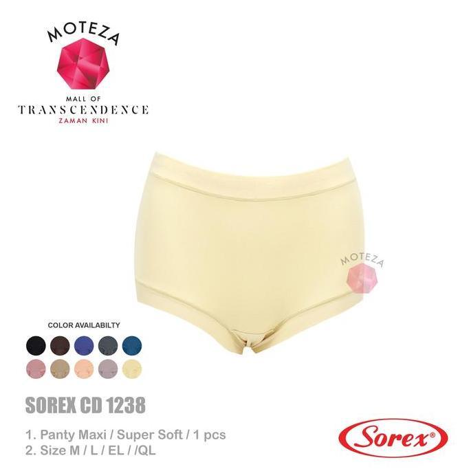 Bundle Cd Sorex Isi 3 ; 6 ; 12 Celana Dalam Wanita -Cd 1238 - Maxi Panty - Super Soft Nyaman Boxer D