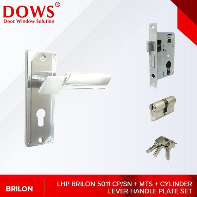 BRILON LHP 5011 1 Set Kunci Pintu Kecil Kayu Komplit Handle Plate