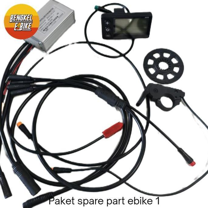 Paket spare part ebike kit contoller 350 watt display Type Z