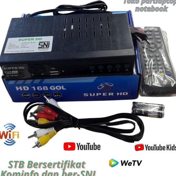 SUPER HD 168 STB TV STB TERBAIK STB TV DIGITAL ORIGINAL NEW remote control remot kontrol