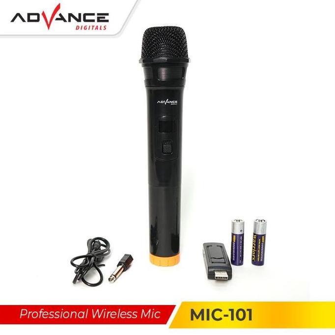 New- Advance Microphone Mic Single Wireless + Receiver MIC 101