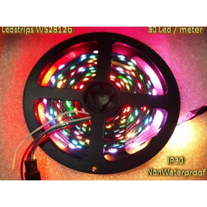 RGB Smart LED Strip WS2812B WS2812 30led/meter NonWaterproof per 1roll