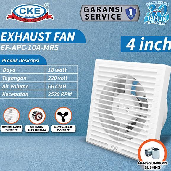 Kipas Hexos Dinding Penghisap Udara 4 Inch Exhaust Fan Mini Tembok