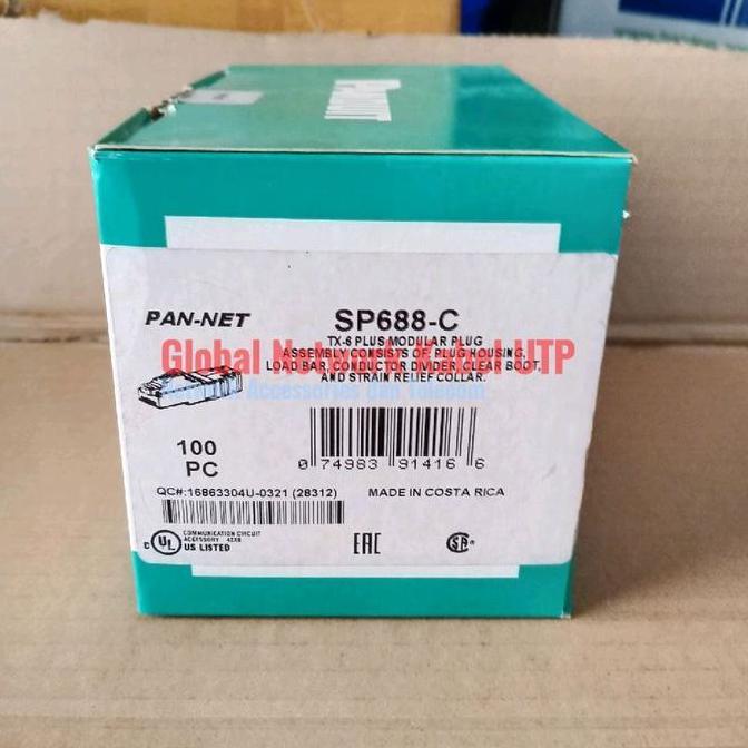 Konektor Rj45 Cat.6 panduit SP688-C/Modular Plug Rj45 Panduit cat.6