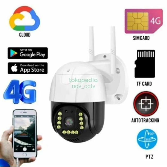 Camera Outdoor 4G Sim Card Cctv Wireless Waterproof Ptz Cctv