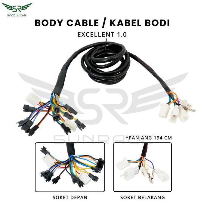 KABEL BODI / BODY / MAIN CABLE SEPEDA LISTRIK SUNRACE UNIVERSAL ORIGINAL