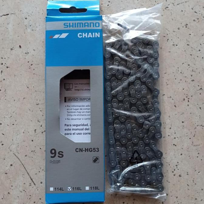 rantai rante sepeda shimano 9 speed 9speed 116L alivio CN-HG53 HG-53
