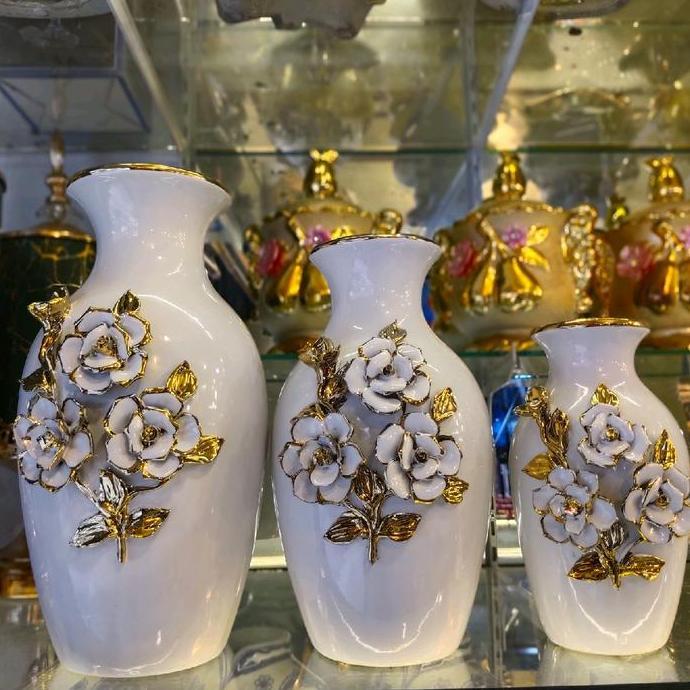 VAS BUBGA TERBARU MPTOF OVAL BUNGA TIMBUL/HIASAN KERAMIK/PARTISI/SOUVENIR CO