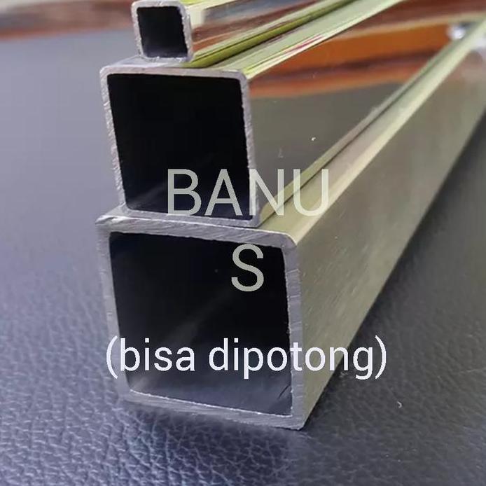 Pipa hollow stainless 304 40 x 60 x 1 mm panjang 6 meter / 4 x 6 cm