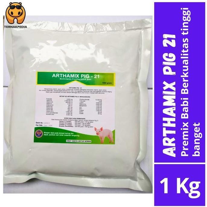 Ready stock Arthamix Pig 1 Kg - Suplemen Babi - Premix Babi - Suplemen Ternak 1 kg