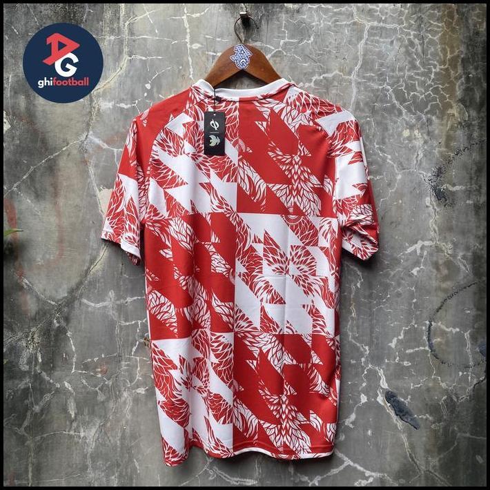 Jersey Original Erspo Timnas Indonesia 2024 Prematch Red White best seller