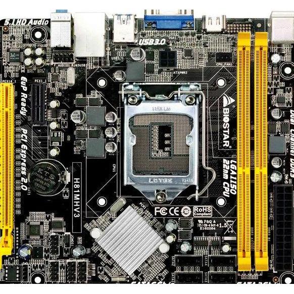 NEW Motherboard Biostar H81MHV3 1150
