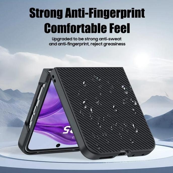 Motorola Razr 40 Ultra / 50 Ultra Premium Carbon Fiber Leather Hardcase