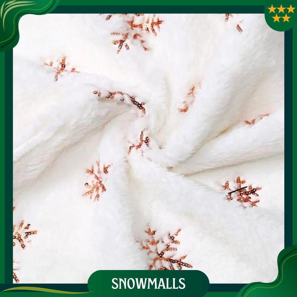 Alas Pohon Natal Motif Salju Tatakan Pohon Natal 90Cm/120Cm Da Sale