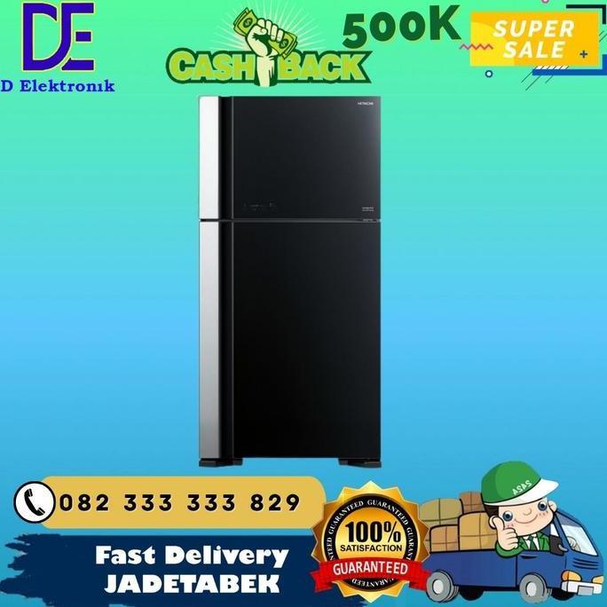 Sale Promo Kulkas Hitachi 2 Pintu R-Vg70Pgd7-Gbk Rvg70Pgd7Gbk Rvg70Pgd7