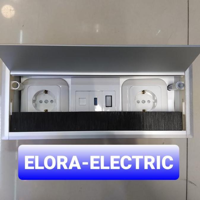 Promo Stop kontak Meja panasonic isi 2 stop kontak + USB DATA + HDMI Diskon