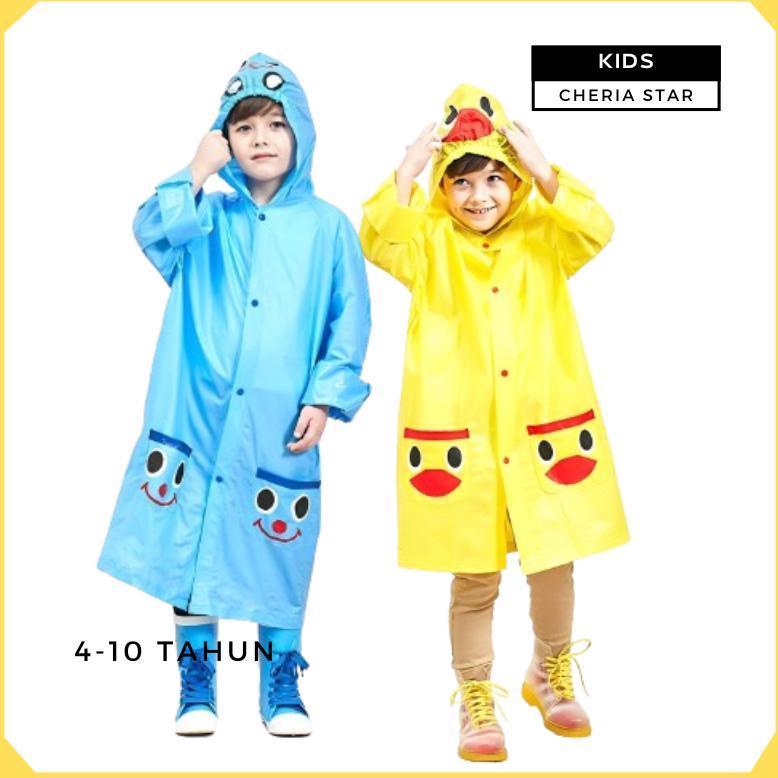 JAS HUJAN ANAK PEREMPUAN MANTEL HUJAN MOTOR ANAK COWOK RAINCOAT KIDS KOREA JAKET IMPORT A51
