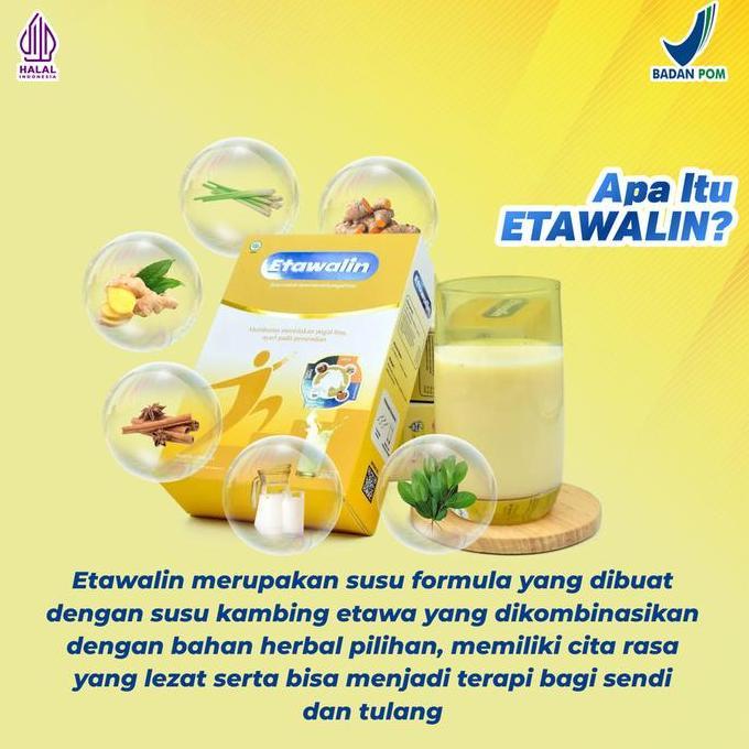 Etawalin - Susu Bubuk Sachet Kesehatan Tulang & Sendi Tubuh Original