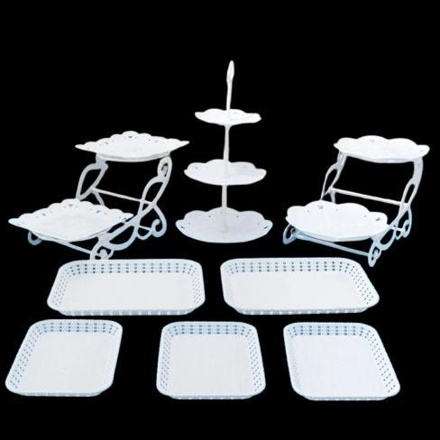 Rak Makanan Penutup Pernikahan / Tempat Kue & Cupcake / Nampan Kue Dekorasi Pesta Ulang Tahun