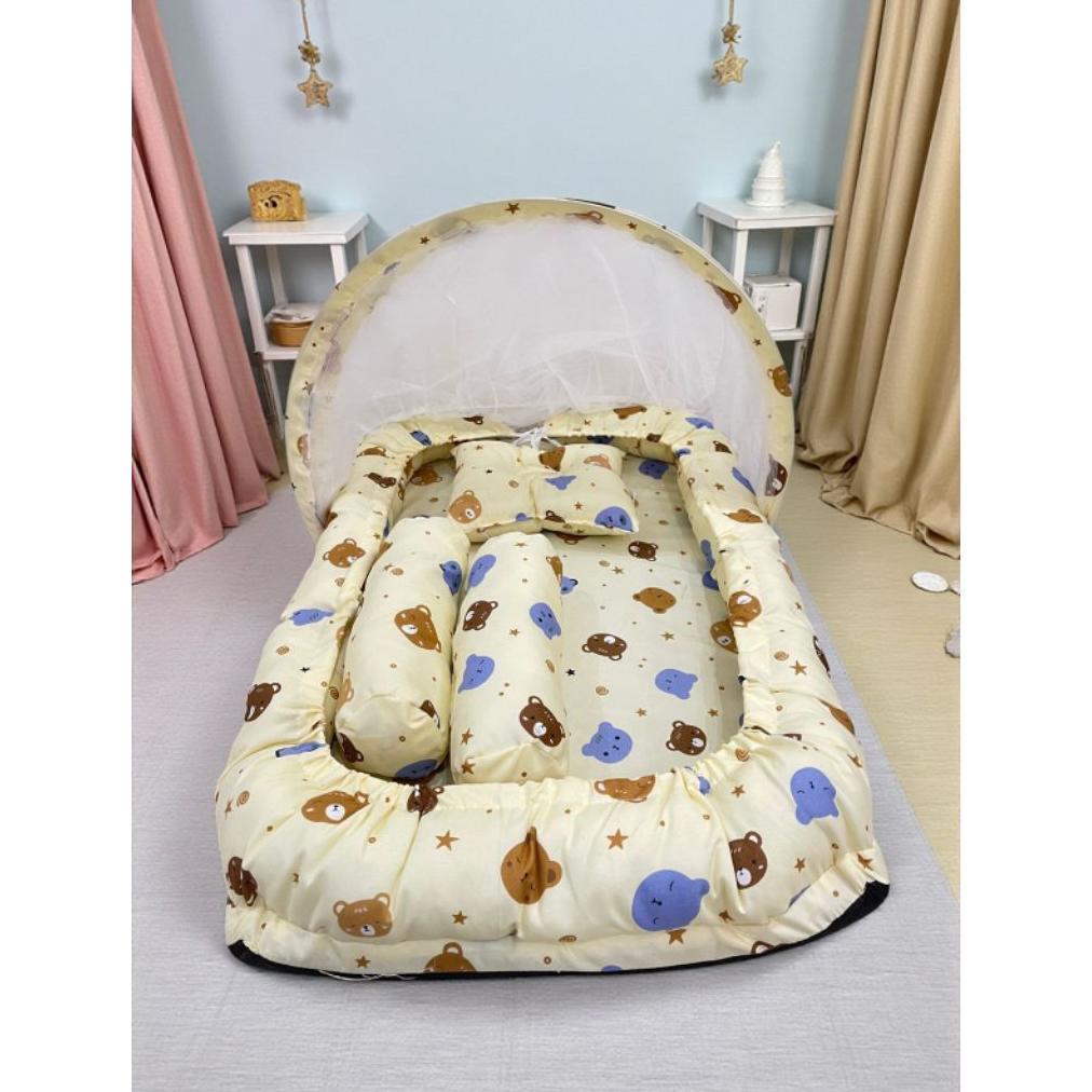 Kasur Bayi Serut Kelambu Lepas Pasang