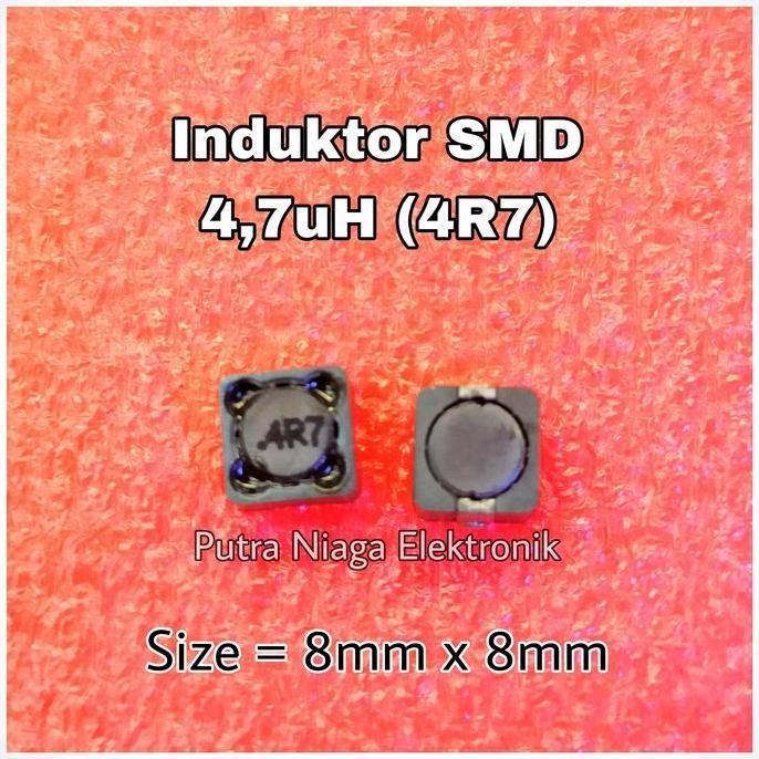 Update (1) Induktor SMD 4,7uH Inductor Power 4.7uH 0.0047mH 4700nH 7mm x 7mm marking : 4R7 putran1a 