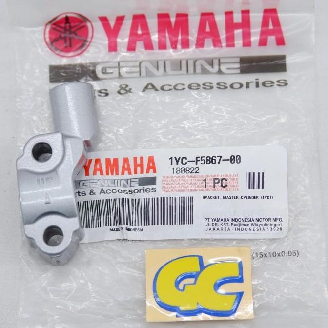 Dudukan Spion Warna Silver Yamaha Fino Ori