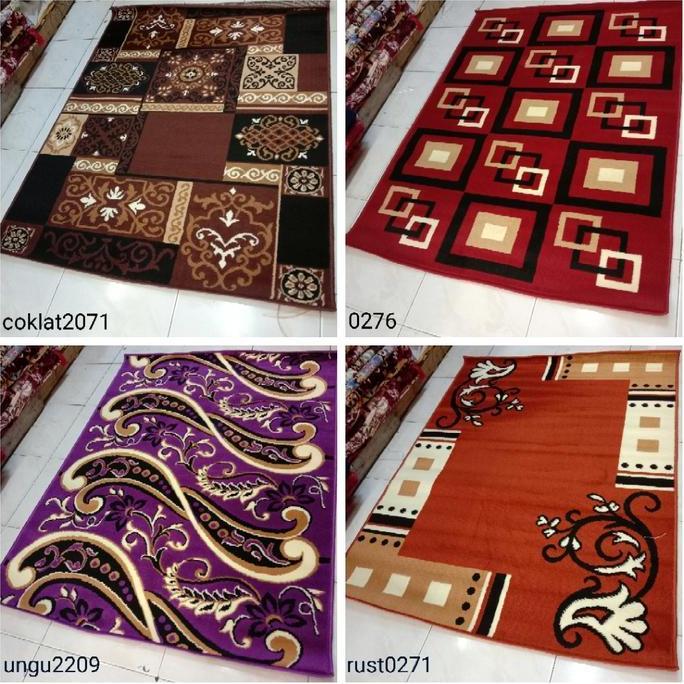 NEW KARPET LANTAI MODERNO 115X155CM 16282 16255 UNGU ABU HITAM PUTIH ORI