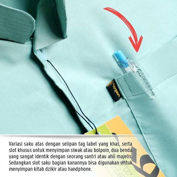 Baju Muslim Baju Koko Haibah Kazimi (Size XXL) Terlaris