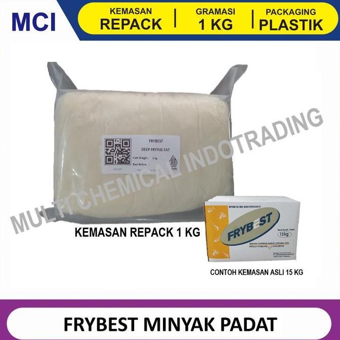 FRYBEST MINYAK GORENG PADAT REPACK 1 KG / MINYAK BEKU / MINYAK PADAT