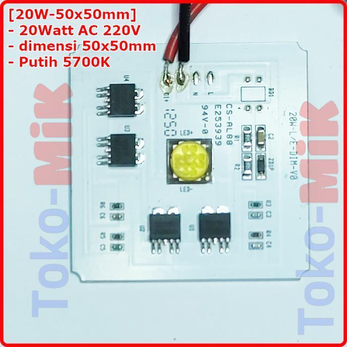 Modul PCB LED HPL COB Putih PCB Alumunium 20W 20 Watt 15 15 Watt Lamp LED SMD Chip AC 220V