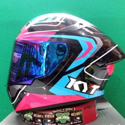 HELM KYT TT-COURSE OVERTECH BLACK/FUXIA PINK PAKET GANTENG