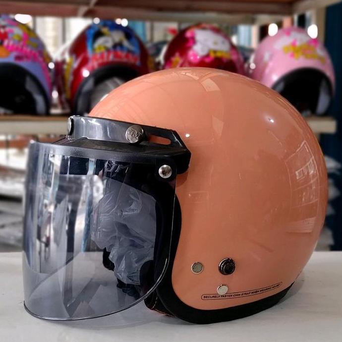 HELM BOGO ANAK CARKIDSS STARKIDS PLUS KACA DATAR